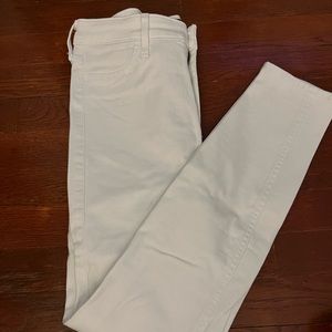 White Hollister high rise jeggings